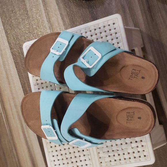 Time and Tru Shoes - Womens baby blue sandals